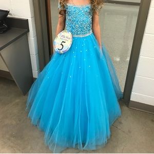 Turquoise Size 6 Girls Tiffany Pageant Dress
